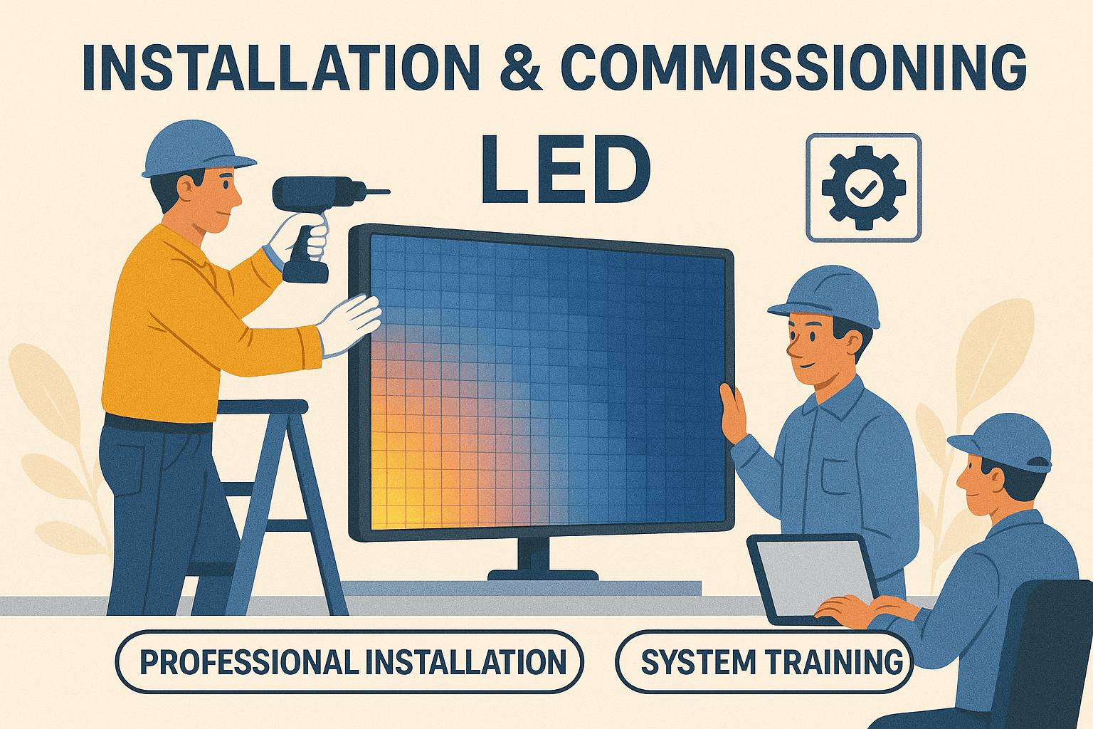 تصميم وتصنيع وتركيب وصيانة شاشات LED