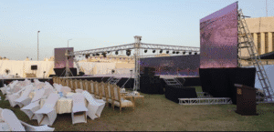 حلول تقنية مبتكرة لشاشات LED لدعم مباريات الكريكت بالدمام نوفمبر 2022